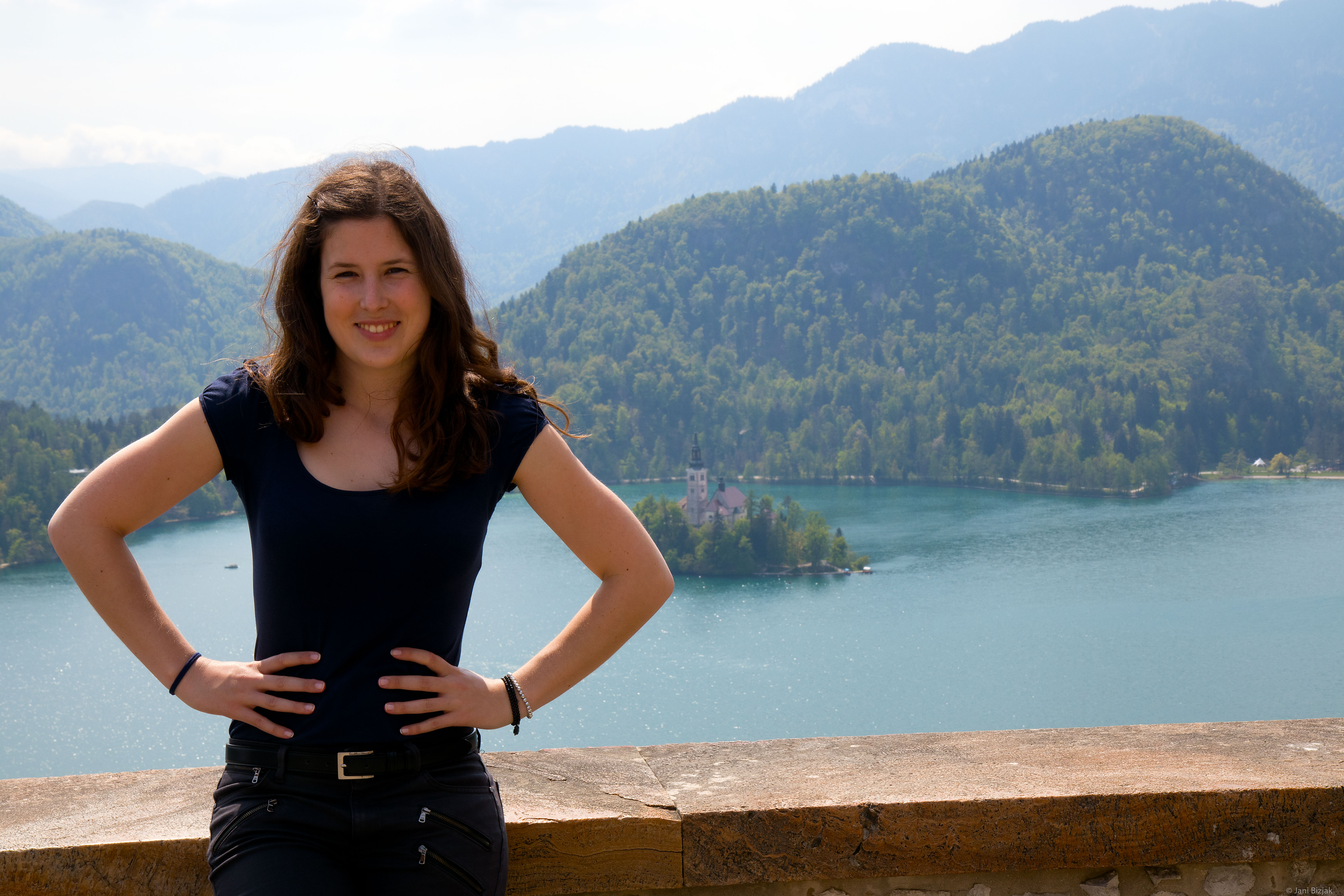 Veronika at lake Bled