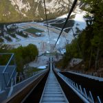 Top of a ski jump in Planica. About 250m away from the landing strip.