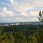 Luleå from nearby hill.
