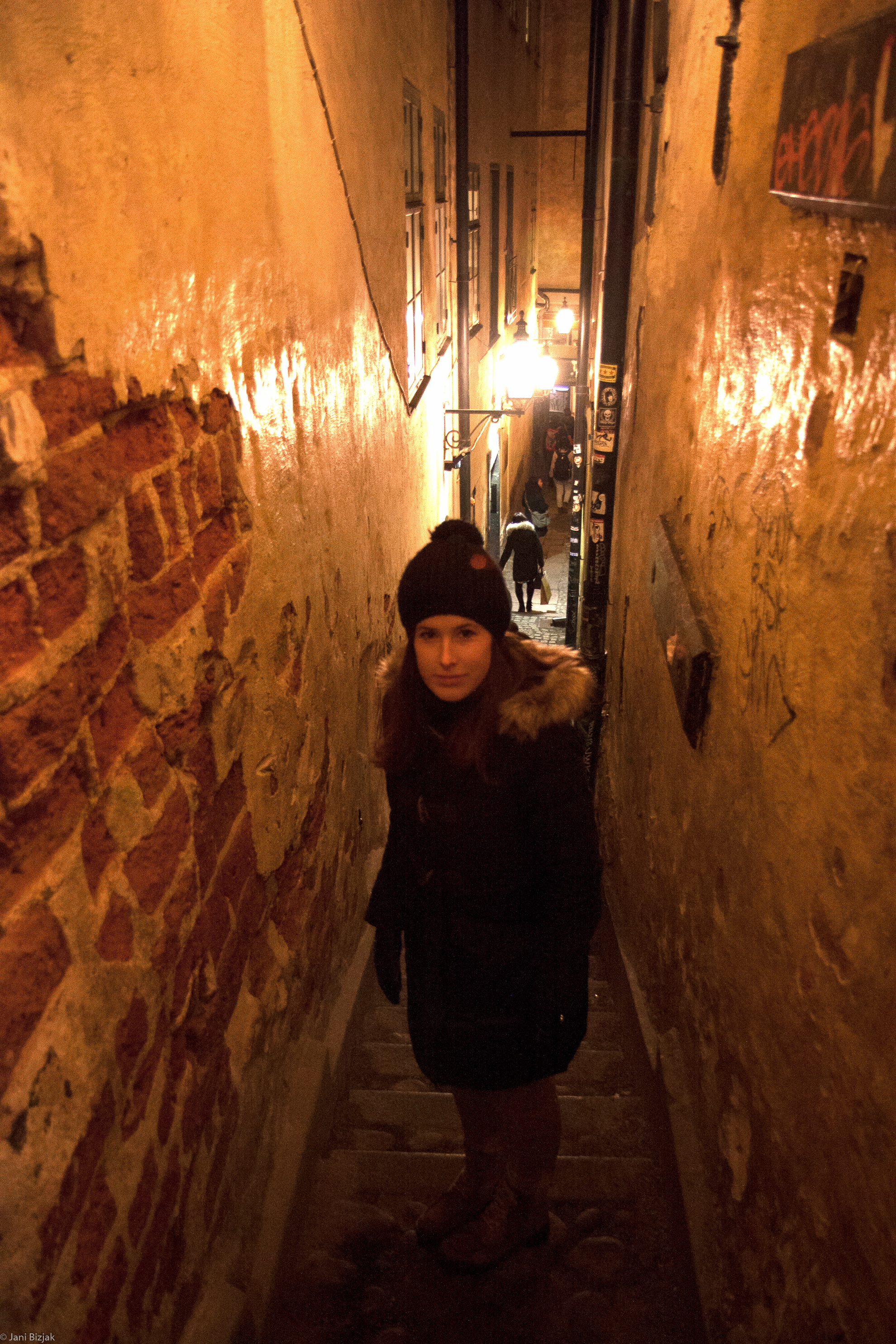 The narrowest street in Stockholm.