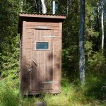 Toilet in the middle of the forest