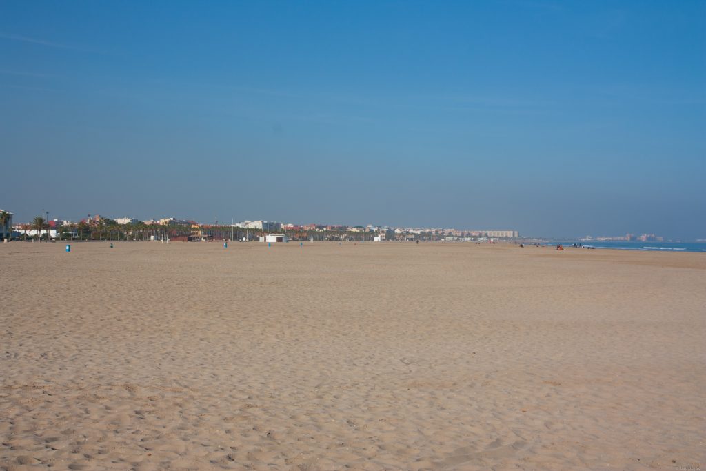 Valencia's beach.