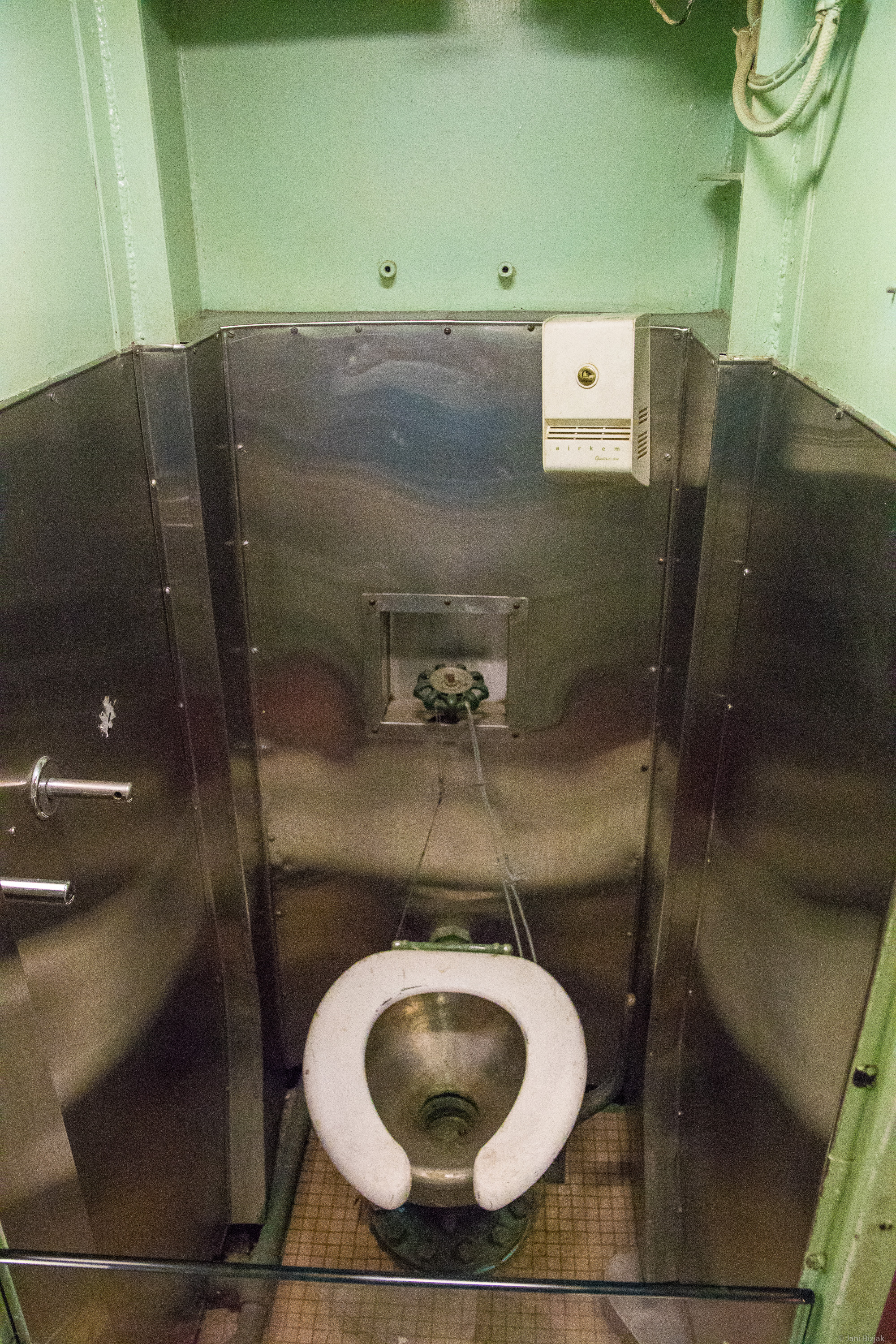 Toilet in submarine