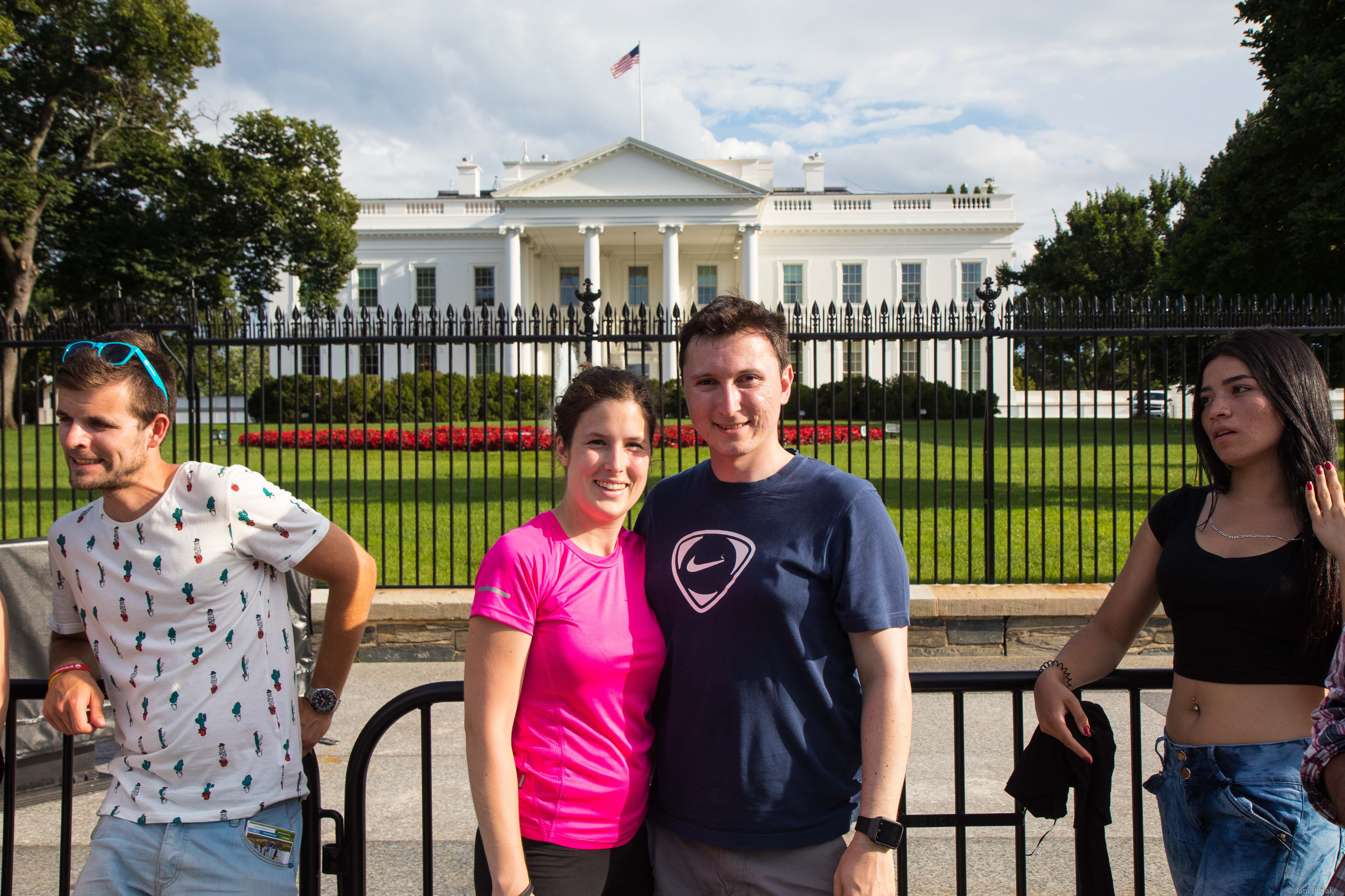 Veronika and I in front of the White house. Wonder if Obama was at home.