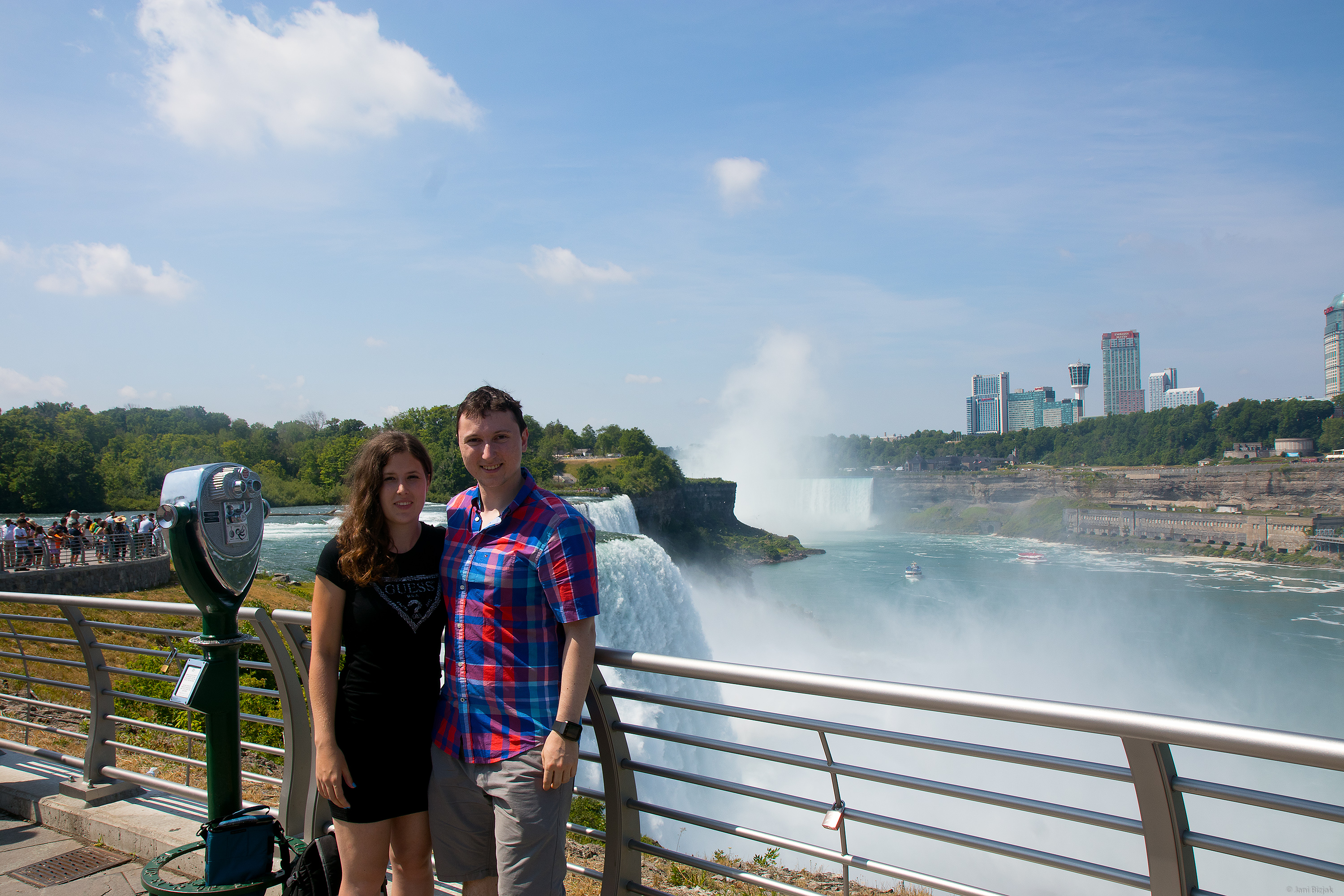 At Niagara falls.