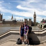 Veronika and I in front of Westminster.