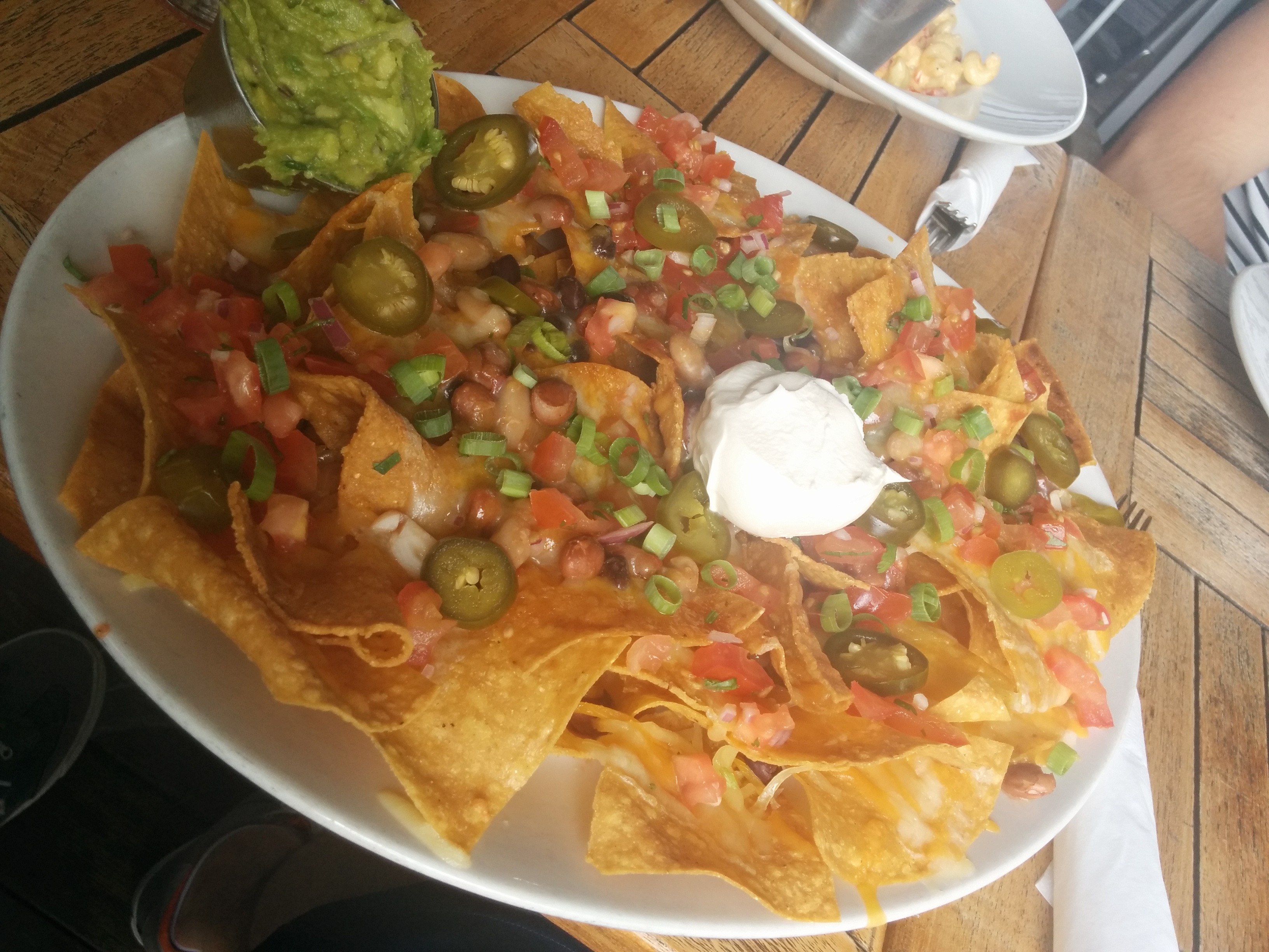Nachos, we were afraid it's going to be to little .... needles to say we ate 1/4 of it.