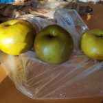 Bought some weird apples (at least for me, the weird part was, how big they were).
