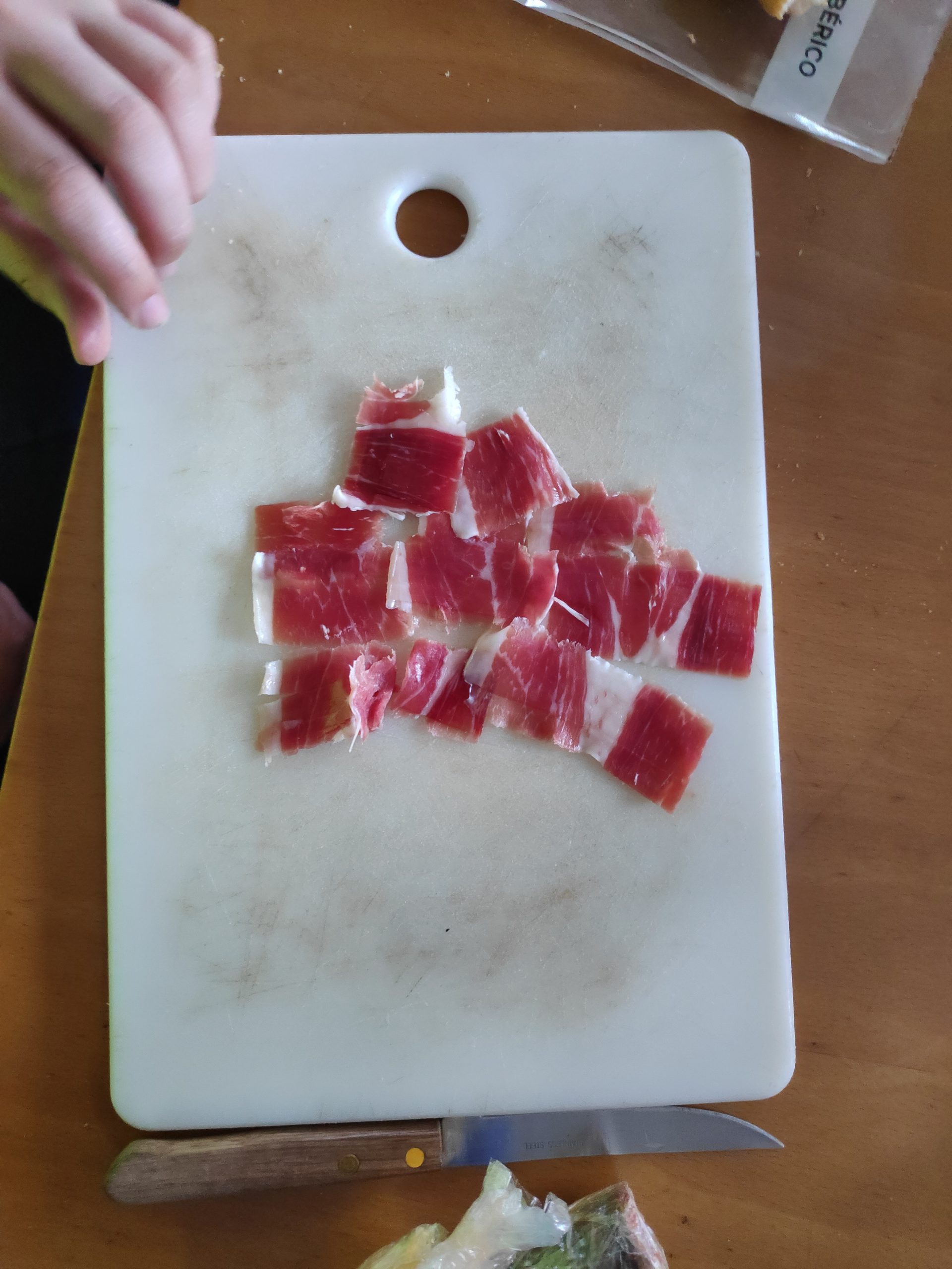Iberian prosciutto. This thing on the picture costs like 20€.