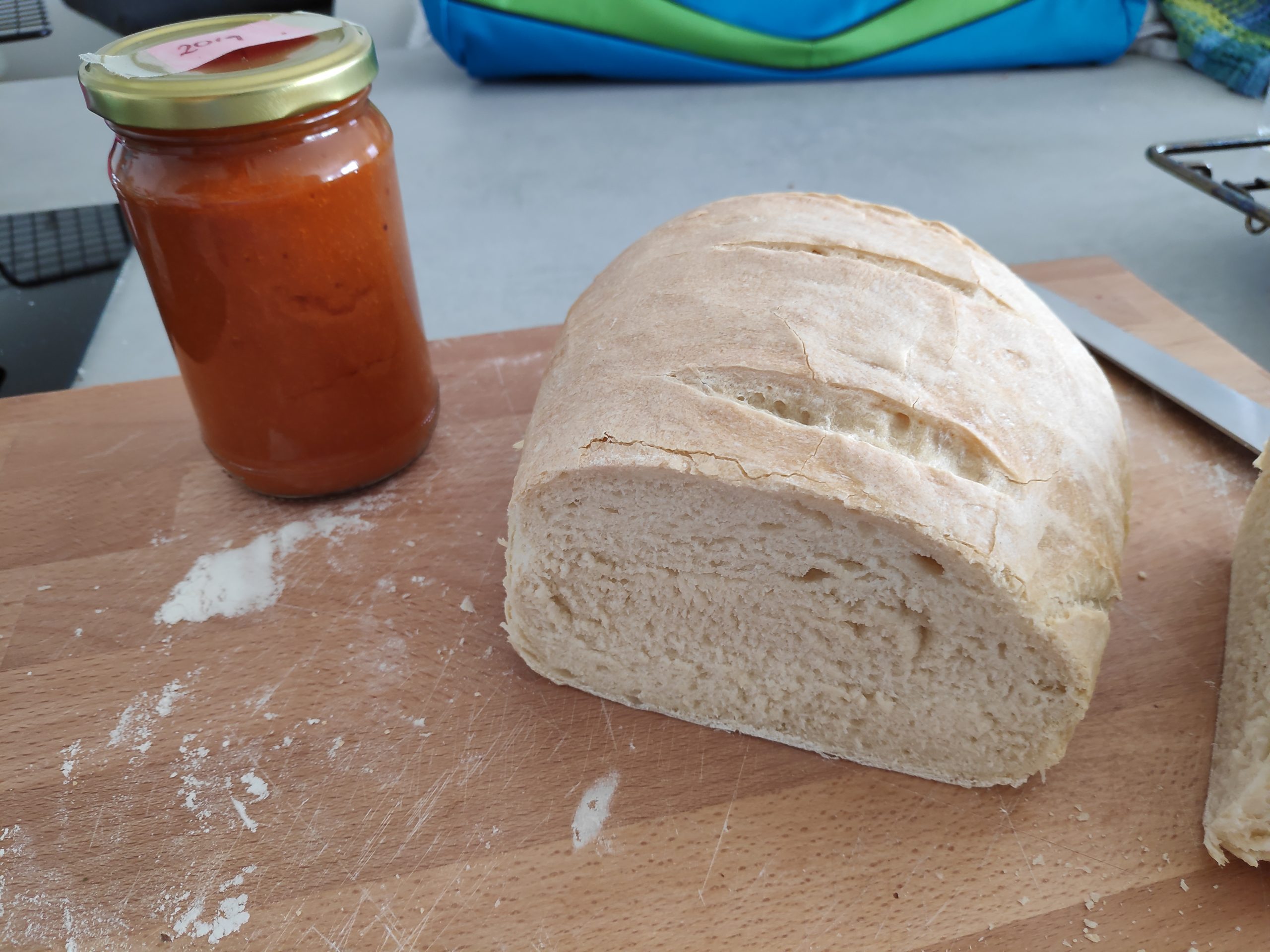 I actually baked my own bread which went great against homemade marmalade.