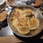 Fried pierogi, filled with different kind of meats and vegetables. The sauce on the left I think was melted butter/fat with something inside. Needles to say I came back 2kg heavier. 