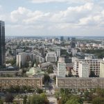 View from Palace of Culture and Science. 